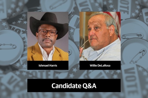 Ishmael Harris and Willie DeLaRosa will be on the ballot for mayor in the upcoming June 7 runoff election. (Community Impact staff)