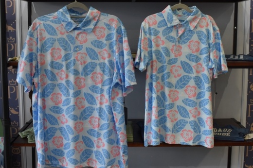 A photo of matching boy shirts.