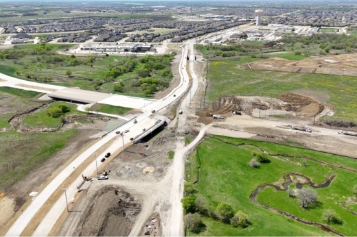 First Street and Legacy Drive are some of several road projects underway in Prosper and Celina. (Courtesy town of Prosper)