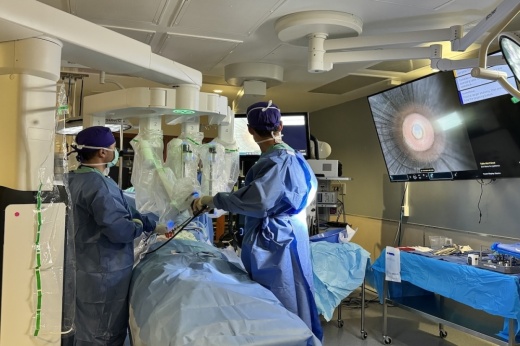 The da Vinci 5 robot supports urologic, gynecologic, general and thoracic surgeries. (Courtesy Christus Santa Rosa Hospital — New Braunfels)