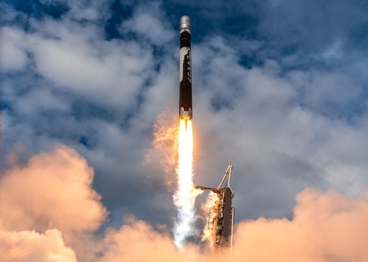 A rocket taking off