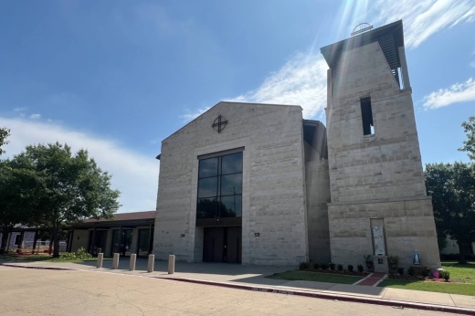 Exterior of a church.