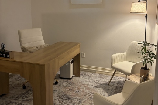 The interior of a health clinic