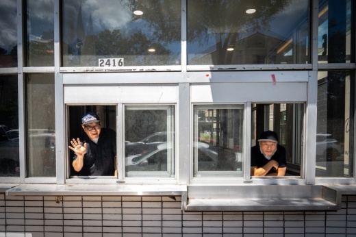 Ramen Tatsu-ya Director of Culinary Operations Takuya 'Tako' Matsumoto (left) and Founder Tatsu Aikawa will open the restaurant's eighth location this fall. (Courtesy Carla Gomez)
