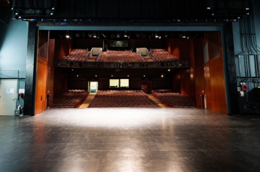 The Alma Thomas Theater stage at Southwestern University is now named after alumnus Roger Davidson.