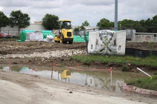 Construction is underway on Park Hollow in Richardson (Dustin Butler/Community Impact)