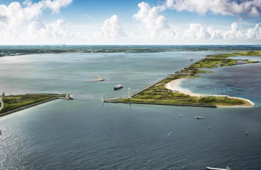 To address future hurricanes in the Gulf Coast region, officials at Rice University unveiled a plan that will add to several ongoing projects in the area and help protect against more severe storms. (Courtesy Rice University)