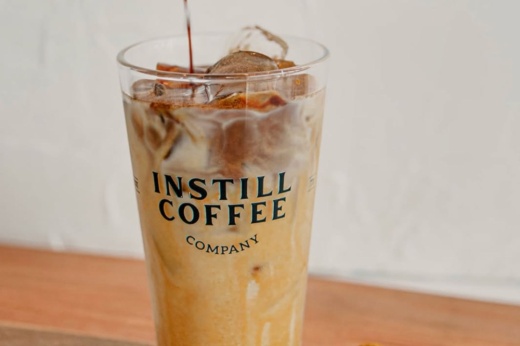 An image of a coffee served at the business.