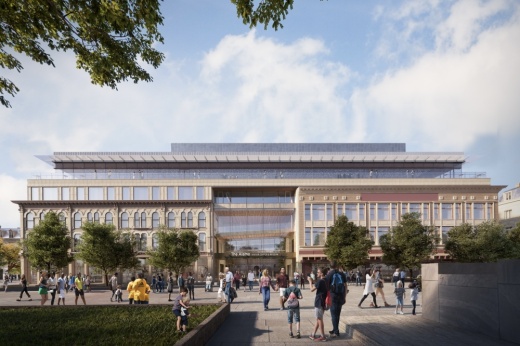 The visitor center and museum