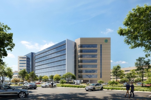 Texas Health Presbyterian Hospital Plano is expanding with a new patient tower. (Rendering courtesy Texas Health Resources)