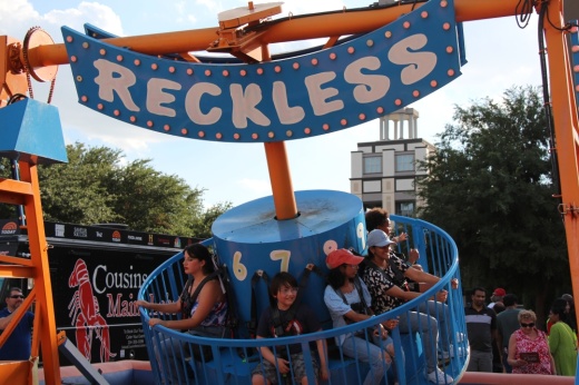 people on a ride
