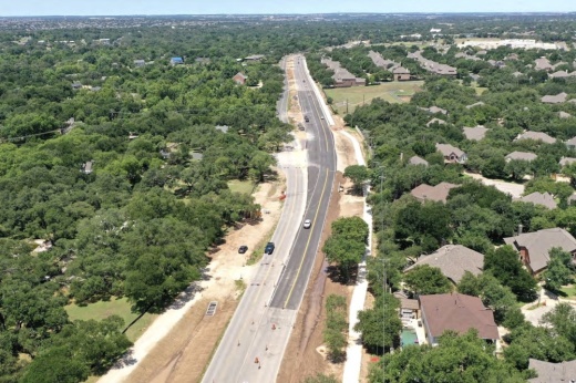 Williamson County officials are widening Sam Bass Road from RM 1431 and Wyoming Springs Drive near Round Rock. The project should be completed this fall. (Courtesy Williamson County)