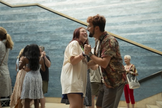 The museum’s Summer Dance Series will offer two-step lessons in August. (Courtesy Blanton Museum of Art)