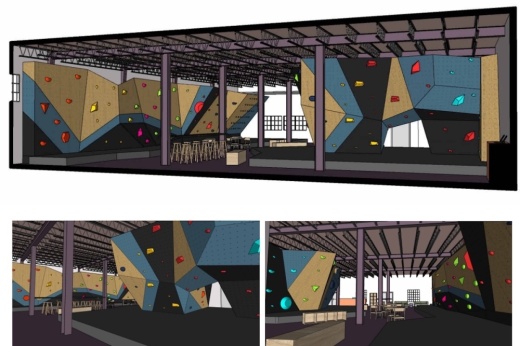 rock climbing gym