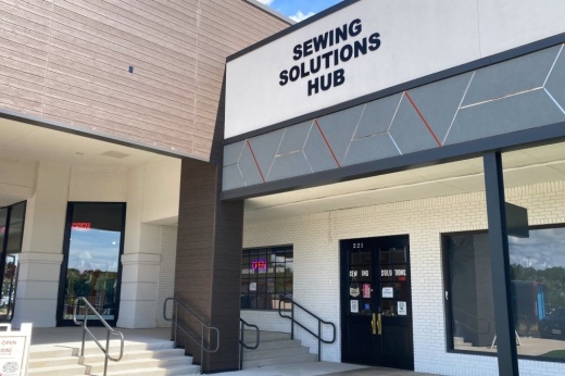 Sewing Solutions Hub is located at 1900 Preston Road, Ste. 221, in Plano. (Jacquelyn Burrer/Community Impact)