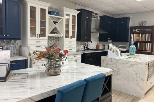 showroom with countertops and cabinets