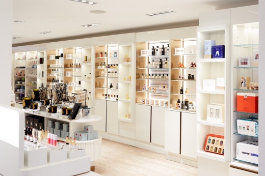 the inside of a beauty store