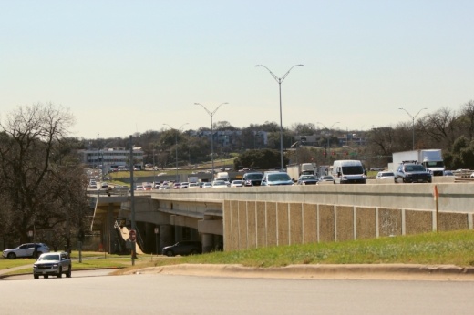 As part of the I-35 expansion, the Lady Bird Lake bridge will be reconstructed with upgraded pedestrian and bicycle paths along the corridor. (Courtesy Texas Department of Public Safety)