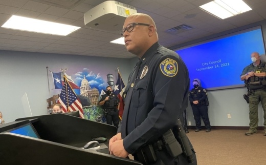 Pflugerville City Council appointed Jason O'Malley as police chief in September 2021. (Community Impact staff)