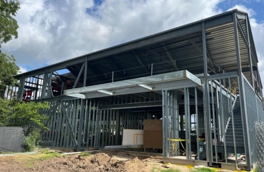 Bastrop County Emergency Food Pantry expects construction of its new facility to wrap up in October. (Courtesy BCEFP)