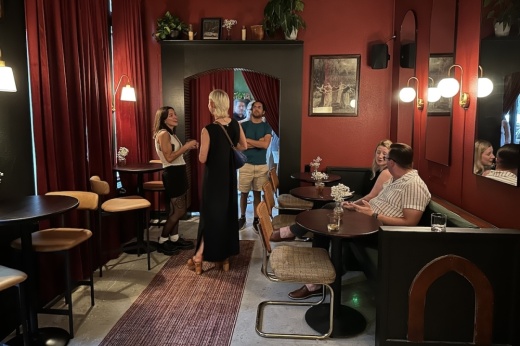 Klerje Coffee opened its expanded space Aug. 1 with about 700 extra square feet to include more seating at the speciality coffee shop. (Elle Bent/Community Impact)