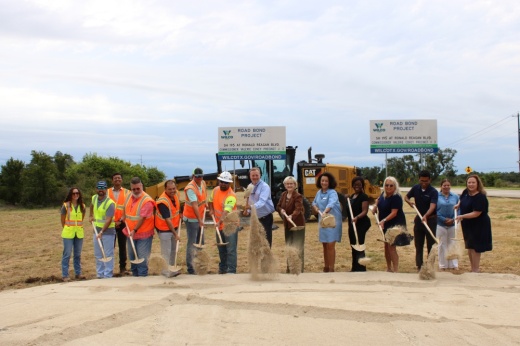 Officials turned dirt for the Hwy. 195 and Ronald Reagan Boulevard project during an Aug. 4 groundbreaking ceremony just north of Georgetown.