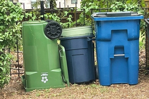 trash cans in Grapevine