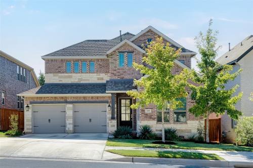 The median home value in Parkside on the River, a master-planned neighborhood west of Georgetown, is $615,000. (Courtesy Unlock MLS)