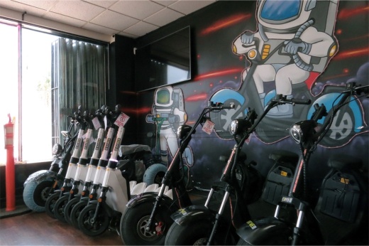 Houston wants to ban e-scooter usage in Downtown, Midtown and East Downtown, citing reckless behavior and crashes. (Kevin Vu/Community Impact)