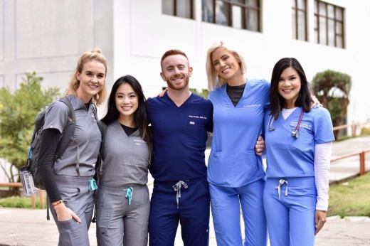 Customers can customize their scrubs with text, icons, or logos. (Courtesy Figs via Facebook)