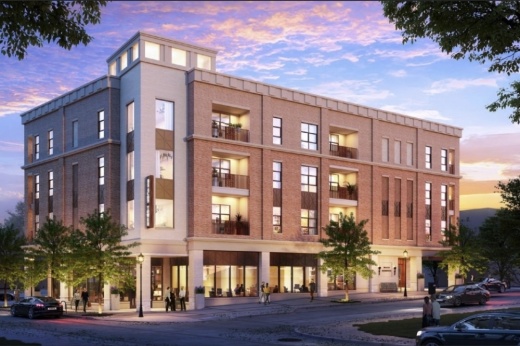 The Beacon, pictured above, is the smallest of four confirmed apartment projects headed for The Rail District with 18 total apartment homes. (Rendering courtesy CAP Multifamily)