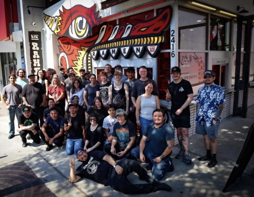 An image of the team at the new location.