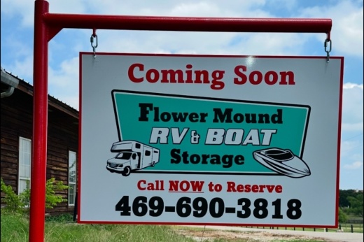 Flower Mound RV & Boat Storage sign