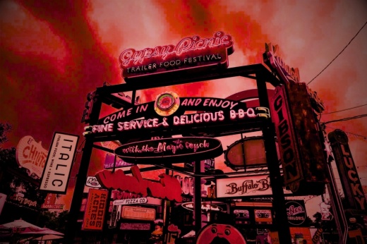 Sign Bar in East Austin decked out and ready for its spooky Fear Fair experience beginning Sept. 19. (Courtesy Sign Bar)