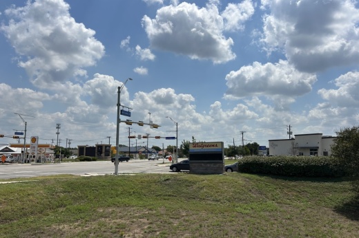 After attempting to purchase land rights from a Walgreens located at the corner of Williams Drive and Bootys Crossing, the city of Georgetown approved using eminent domain to improve the intersection of Williams Drive and Bootys Crossing. (Gracie Warhurst/Community Impact)