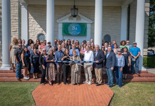 Round Rock Chamber Ambassadors host a ribbon cutting ceremony to celebrate the 75th anniversary of Texas Baptist Children's Home. (Courtesy Texas Baptist Children's Home)