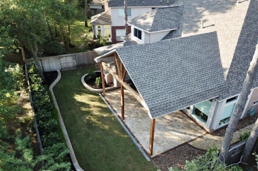 A photo of a customized patio