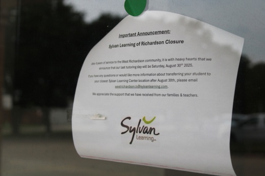 Sylvan Learning Center signage
