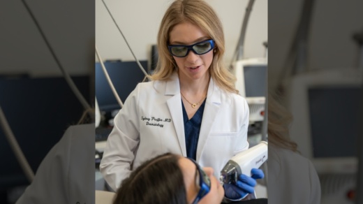 Dr. Sydney Proffer operating on a patient