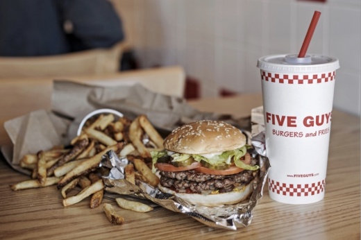 There are no freezers on-site, reflecting the brand’s focus on freshness, per the website. (Courtesy Five Guys)
