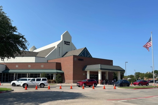 Exterior of a building with BASIS Plano signage.