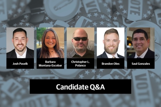 Pictured are Saul Gonzales, Barbara Montana-Escobar, Brandon Oles, Joshua Paselk and Christopher L. Polanco.
