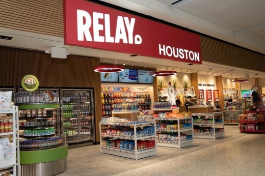 Relay Houston, which opened Sept. 19 at George Bush Intercontinental Airport, offers a variety of products for travelers including snacks, drinks and souvenirs. (Courtesy Houston Airports System)