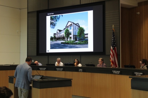 Zach Johnston, principal with the Endeavor Real Estate Group, speaks about a proposed apartment development during a Sept. 23 McKinney Planning and Zoning Commission meeting.