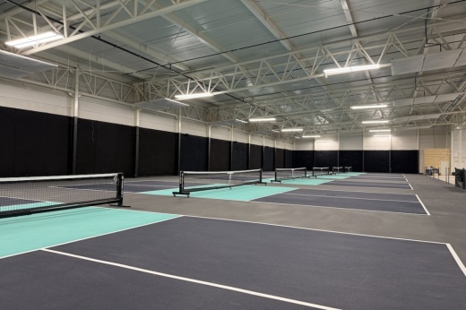 Texas Pickle Hall features 12 climate-controlled courts. (Andrew Creelman/Community Impact)