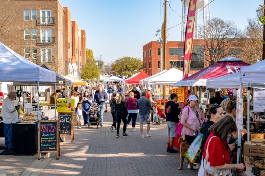 The McKinney Farmers Market, which is held in Chestnut Square Heritage Village