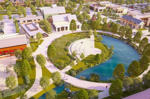 The 61.7-acre development will be located off First Street and Legacy Drive, according to town documents. (Courtesy Daake Law)