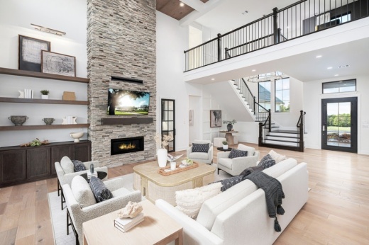 The interior of a home in Town Lake