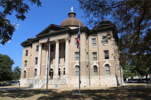 Pictured is the Hays County Historic Courthouse.