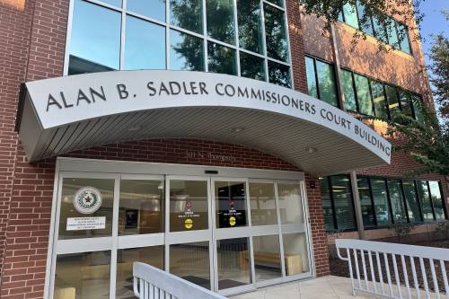 Front of Montgomery County Commissioners Court building